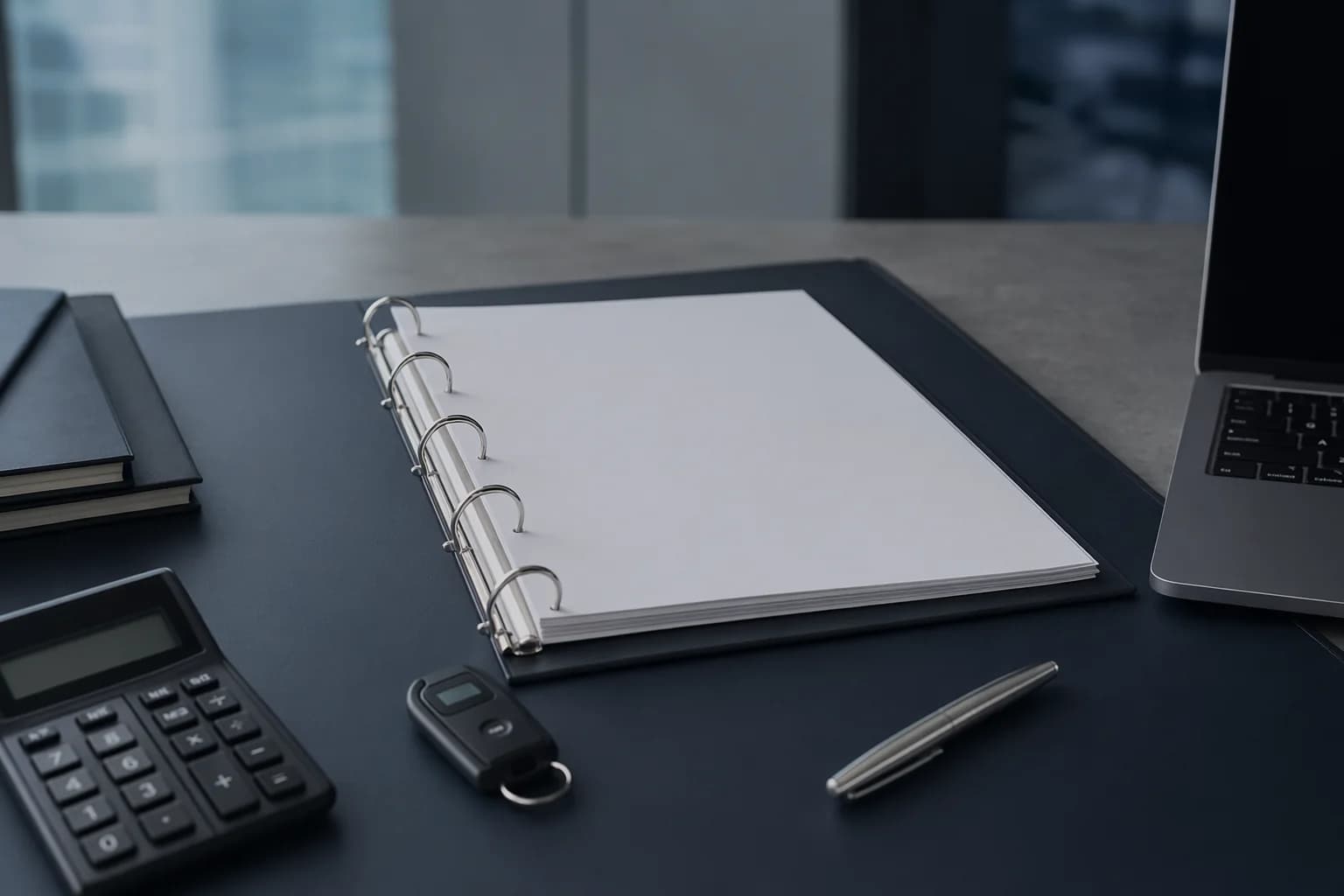 Financial services operations workspace with compliance and security artifacts